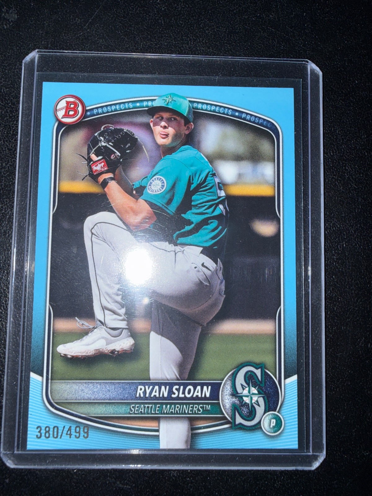 2025 Bowman Draft – Ryan Sloan #BD-94 Sky Blue /499 (RC) Seattle Mariners