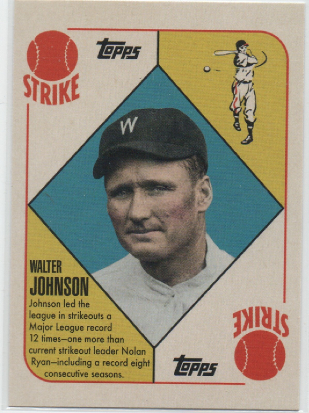 2010 Topps Baseball VINTAGE LEGENDS #50 Walter Johnson WASHINGTON SENATORS 13