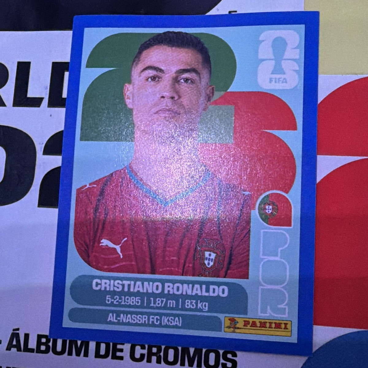 Panini FIFA World Cup 2026 Cristiano Ronaldo Portugal POR 15 Portrait Sticker