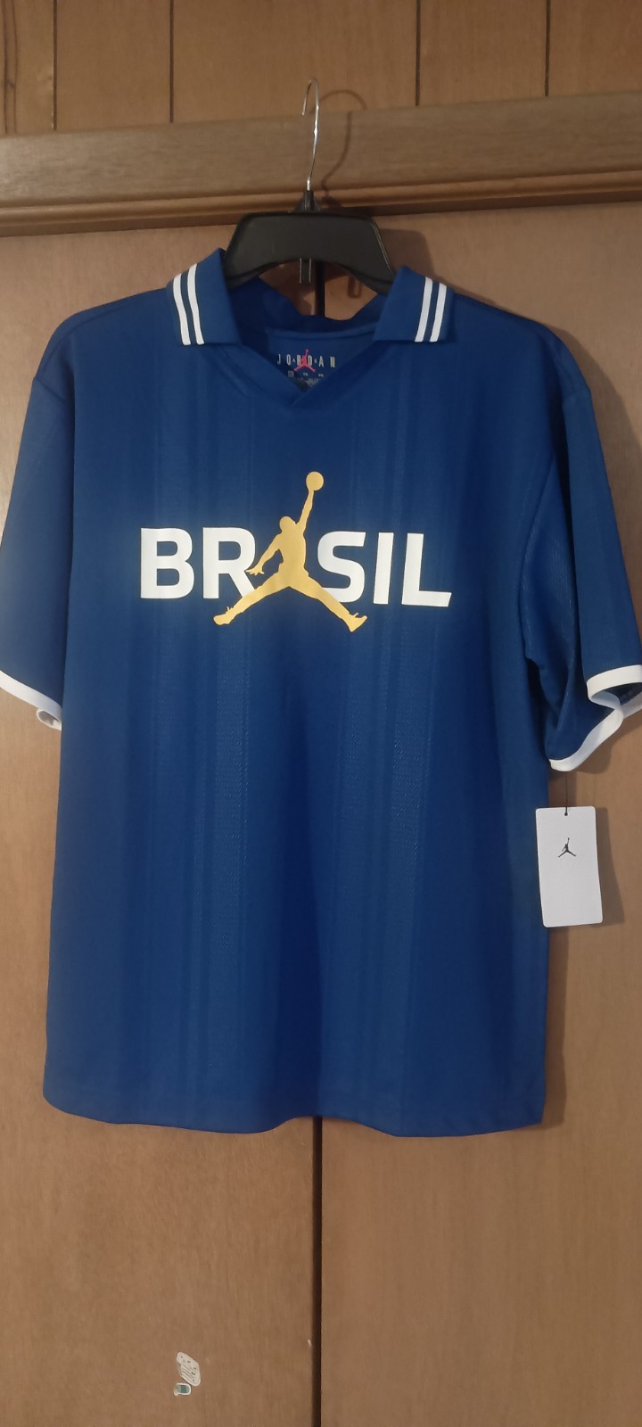 JORDAN x BRASIL Polo Shirt – Youth Size XL – Royal Blue – NWT