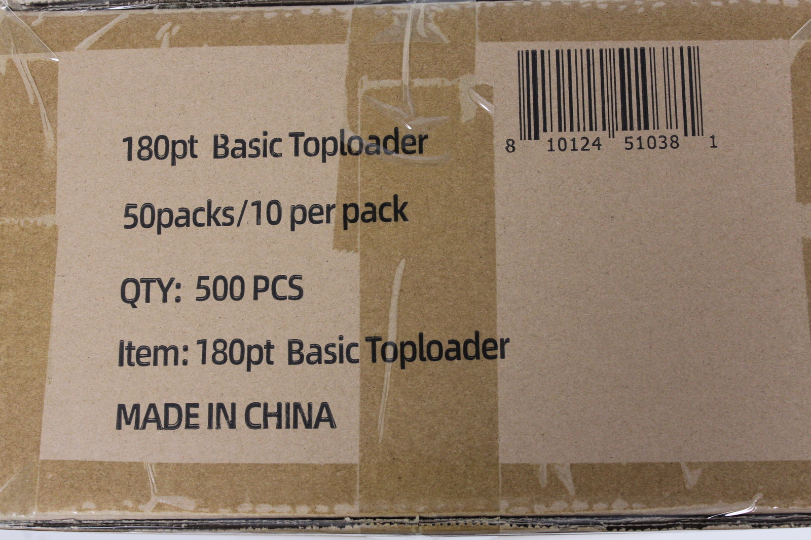 (500) Humongous Hoard 3″ x 4″ Basic 180Pt Thick Top Loaders Case (50 Packs)