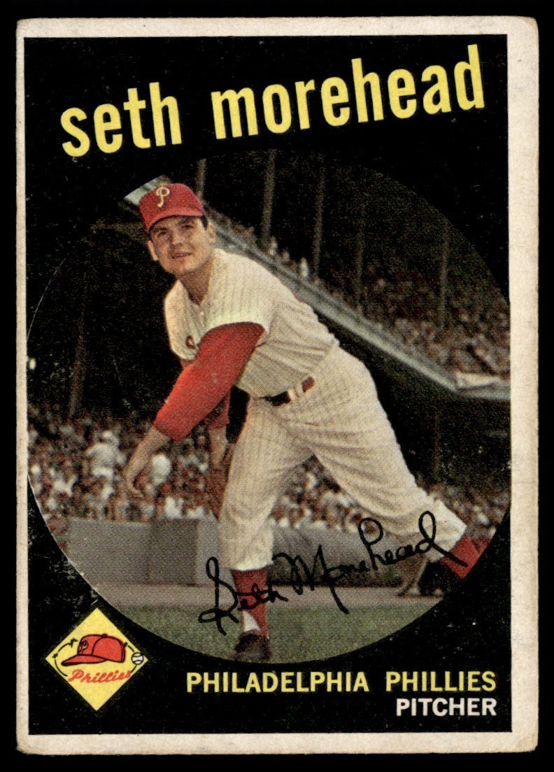 1959 Topps Seth Morehead VG+ Philadelphia Phillies #253