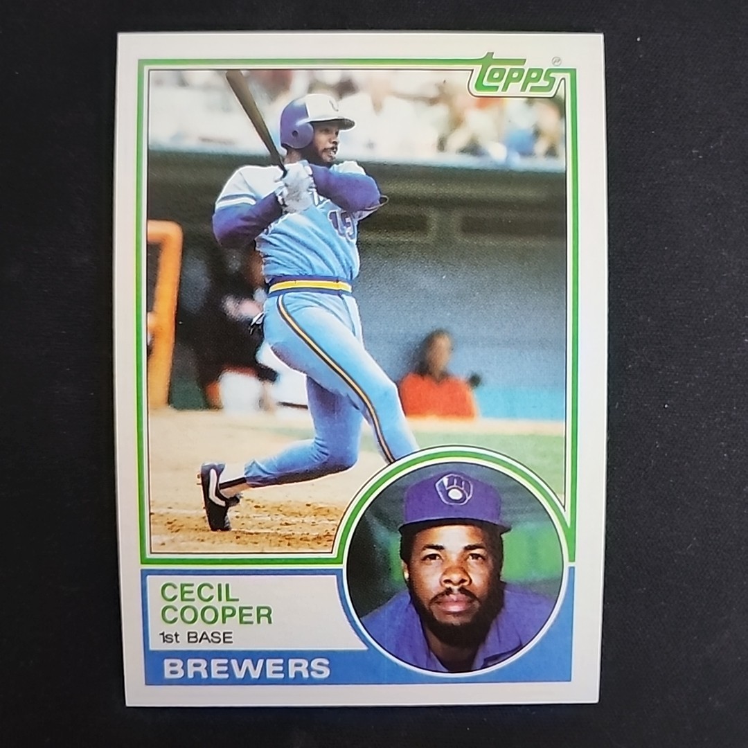 1983 Topps Cecil Cooper Baseball Card #190