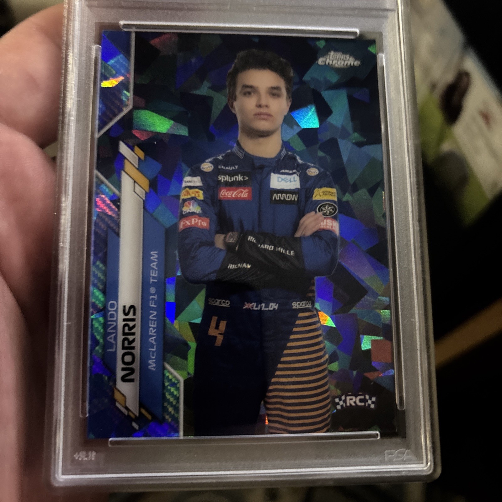2020 Topps Chrome Formula 1 Lando Norris Sapphire Edition PSA 10 #7 Rookie RC F1