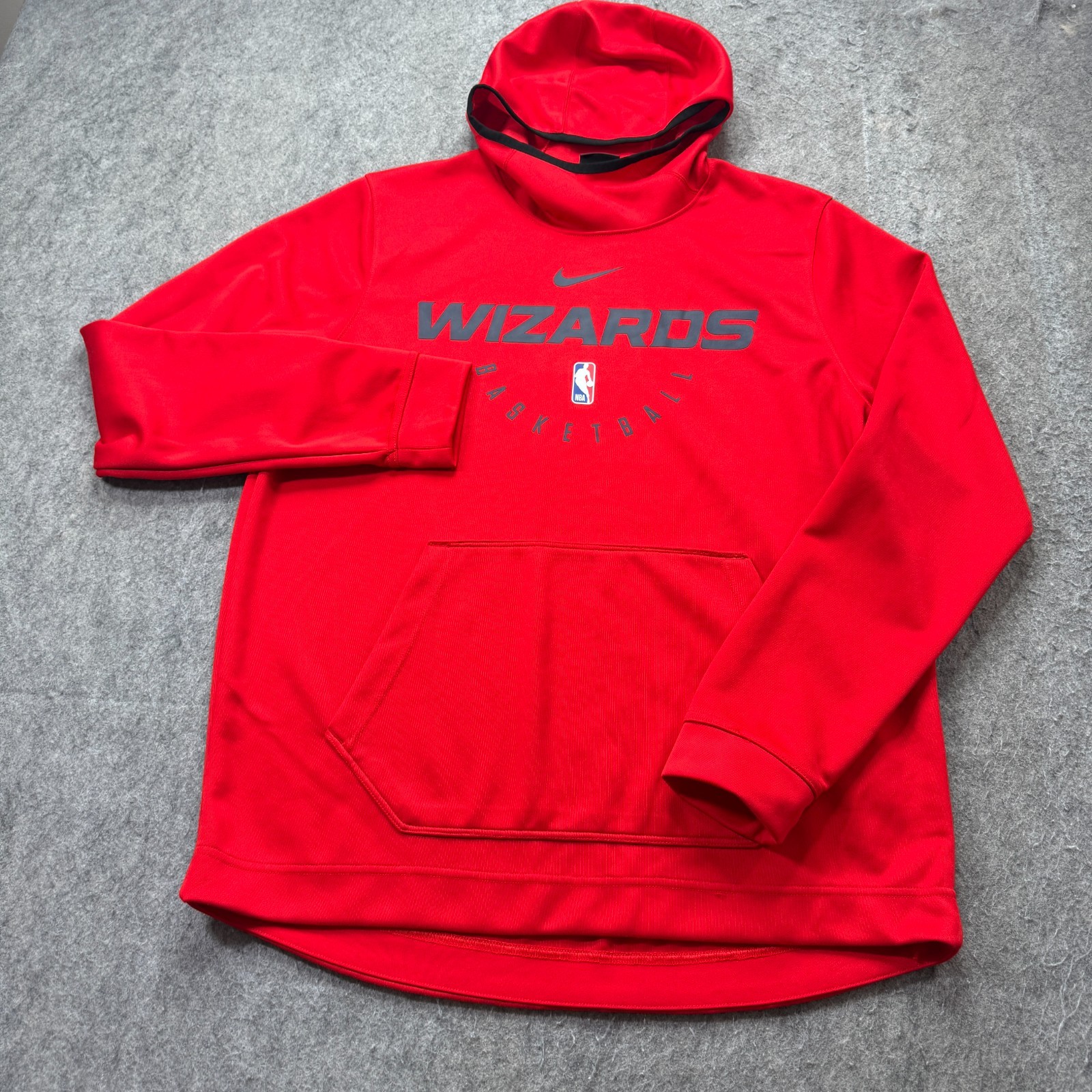 Washington Wizards Nike Hoodie Men L Red Pullover Hooded Sweatshirt Fleece