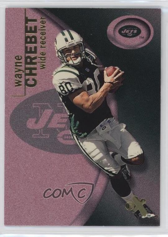 2001 Fleer E-X Essential Credentials 125/299 Wayne Chrebet #70 a8r