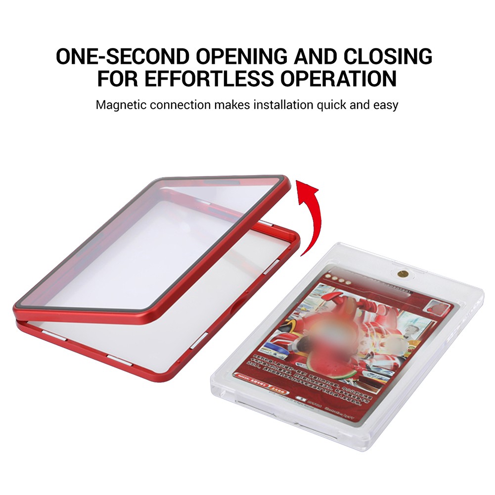 1-10x Magnetic Trading Card Case Protector One Touch Fits 35PT 55PT Card Holders