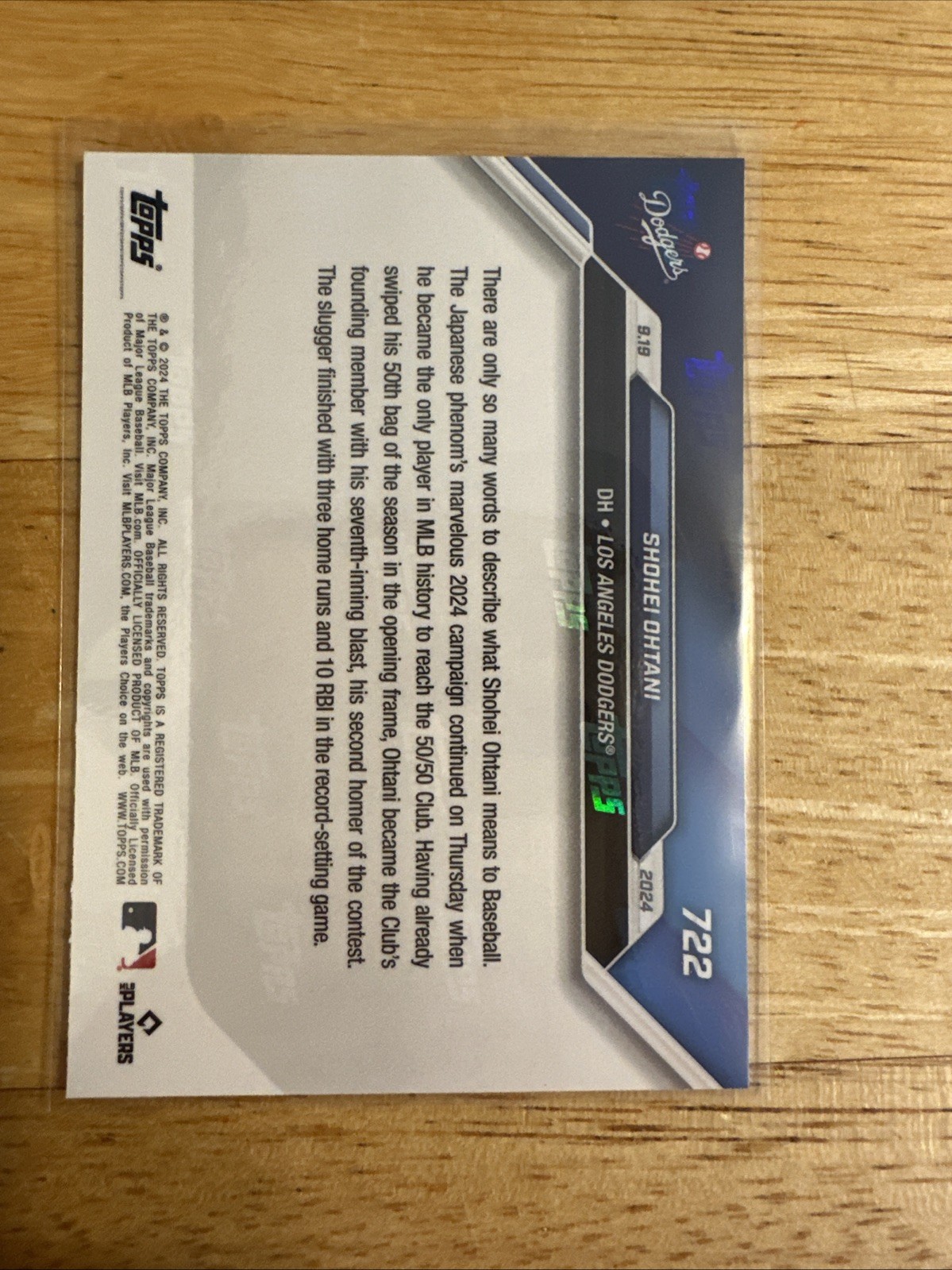 2024 Topps Now – Shohei Ohtani #722 /653737