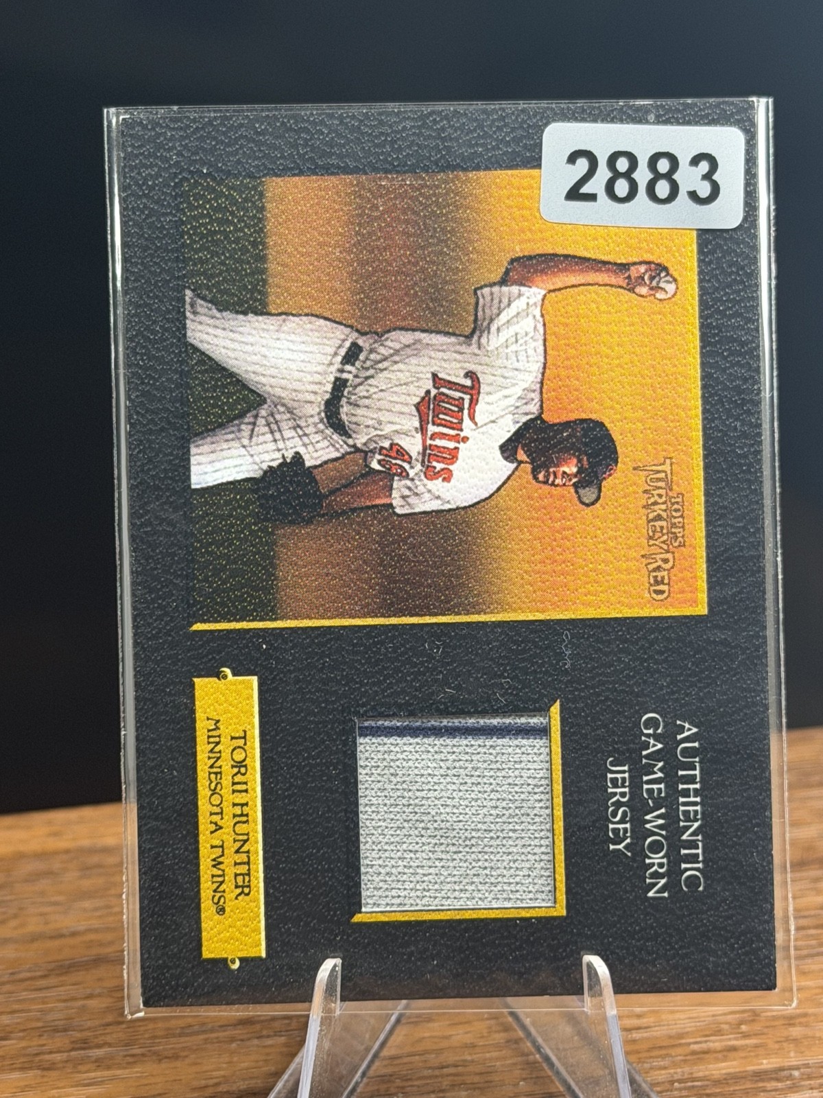 2006 Topps Turkey Red – Relics Torii Hunter #TRR-TH Black /50 (MEM)