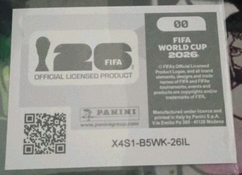 2026 Panini FIFA World Cup Sticker Collection 00 Panini Logo FOIL