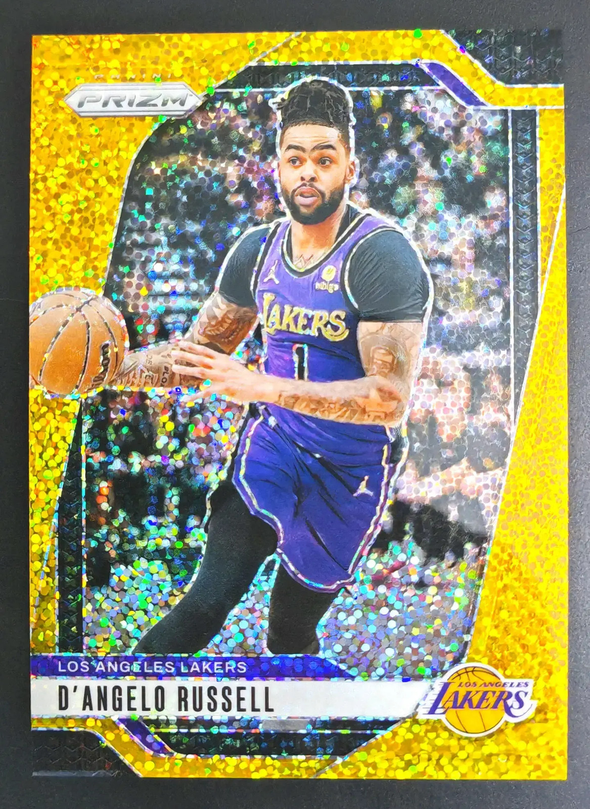 2024-25 Panini Prizm #49 D’Angelo Russell – Gold Sparkle 12/24 SSP RARE AA61