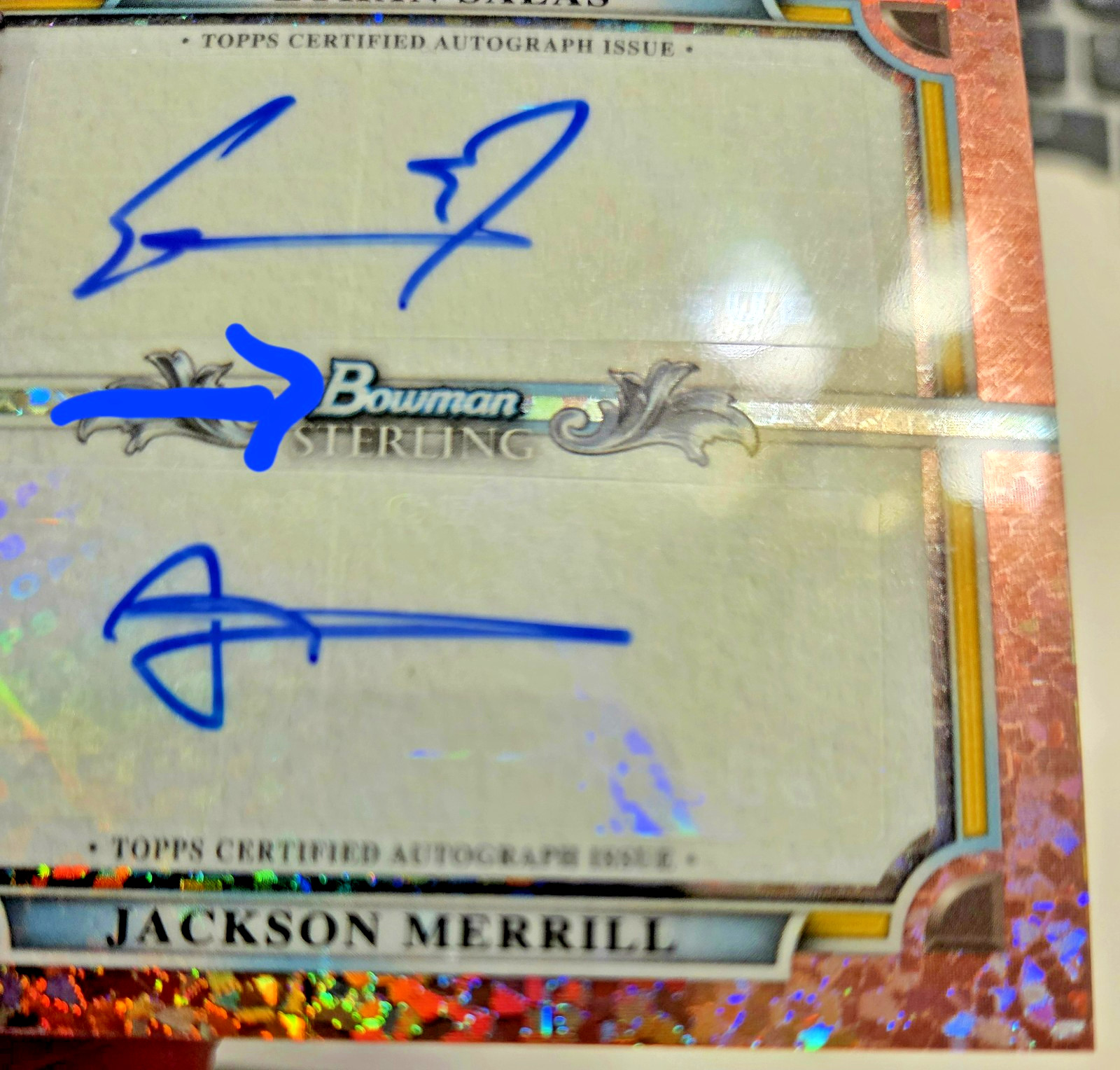 JACKSON MERRILL/ETHAN SALAS – 2024 Bowman Sterling Dual Auto Rose Gold #13/15