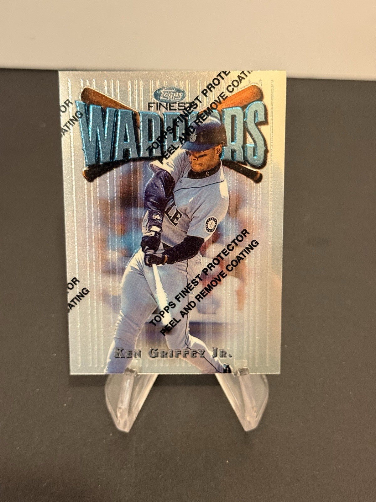 1997 Topps Finest – Uncommon – Silver Ken Griffey Jr #139 Protective Film