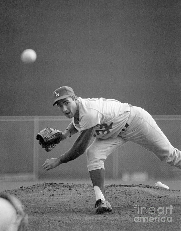 1965 SANDY KOUFAX WIN #133 CG/SHO/10INN/12K’s/GW RUN TICKET🎟️DODGERS POP1 PSA 3