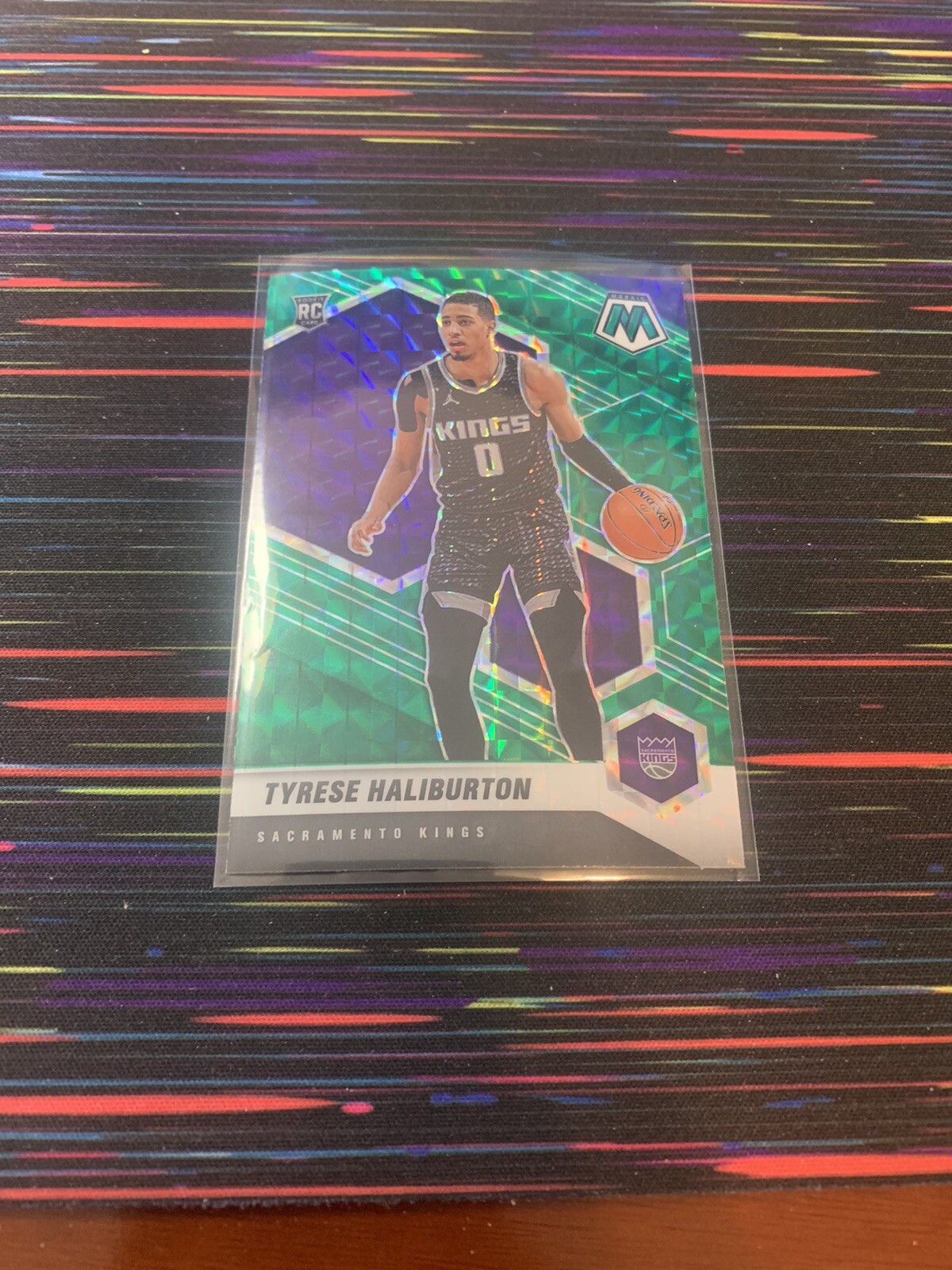 Tyrese Haliburton 2020-21 Panini Mosaic RC Camo Green Prizm #204 $1 ship option