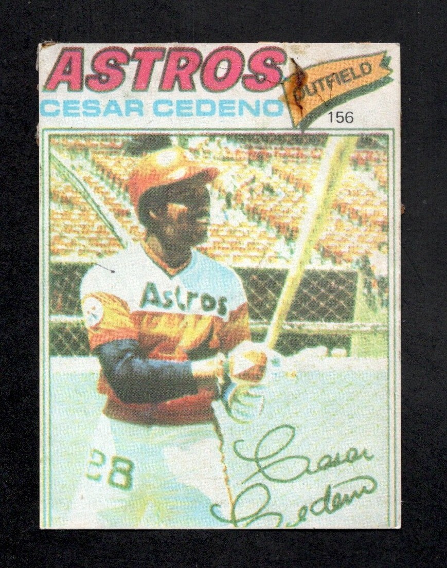 1977 Topps Venezuelan League Stickers #156 Cesar Cedeno Houston Astros RARE FR