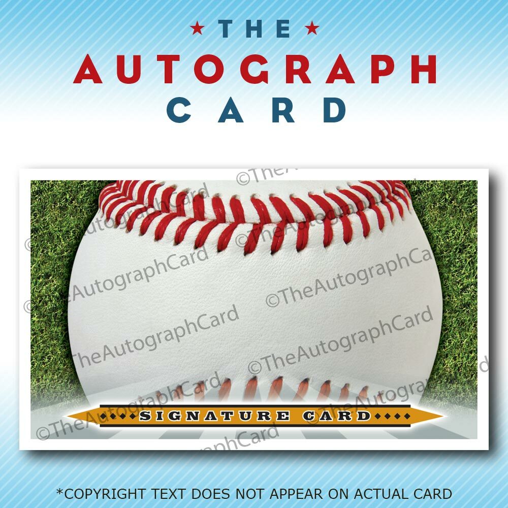 Blank Signature cards 3×5 INDEX Baseball autographcard