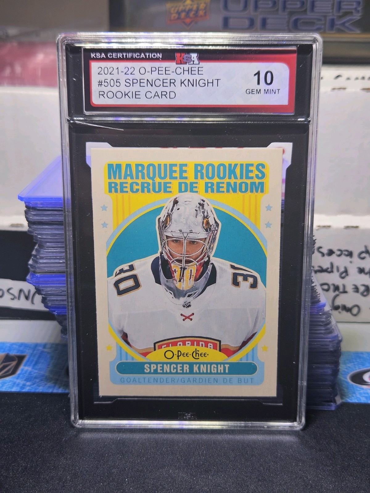 21-22 O-Pee-Chee Spencer Knight Retro Marquee Rookie 🚨🚨🚨 KSA 10 Gem Mint