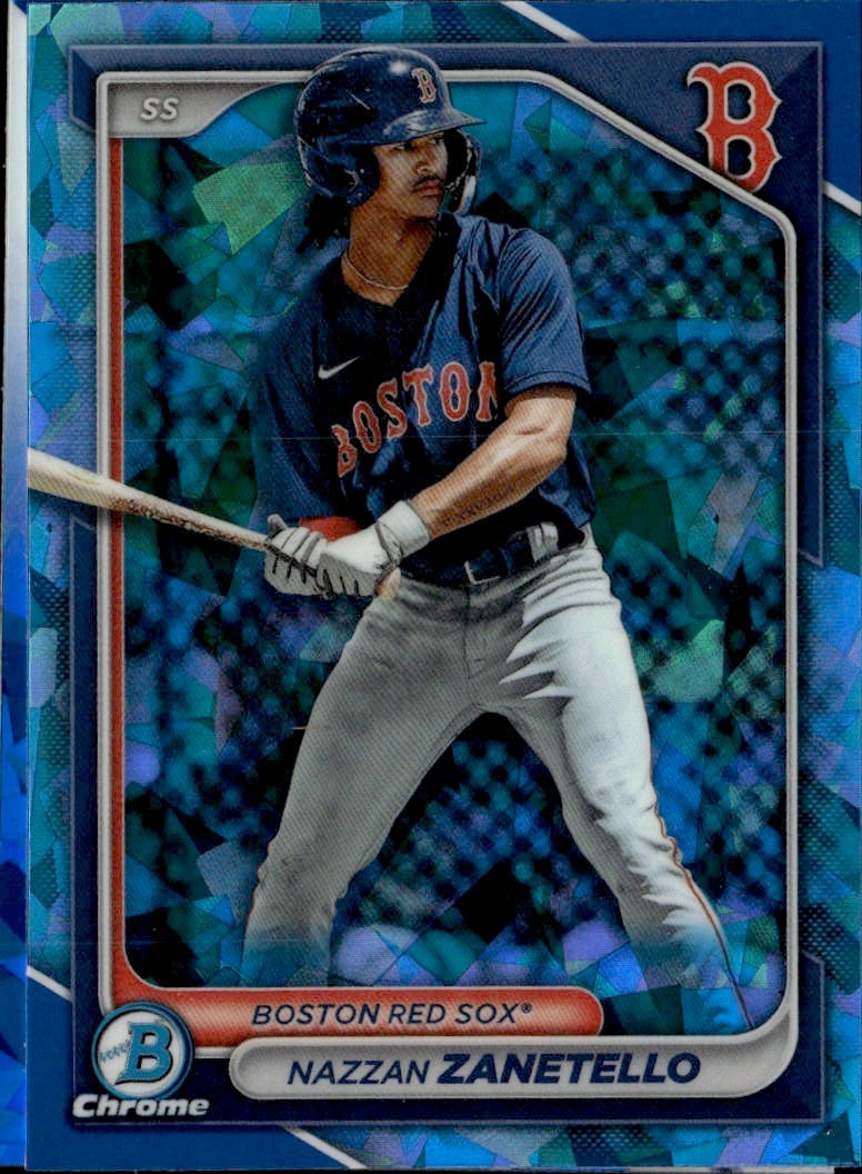 2024 BOWMAN CHROME PROSPECT SAPPHIRE NAZZAN ZANETELLO #BCP-88