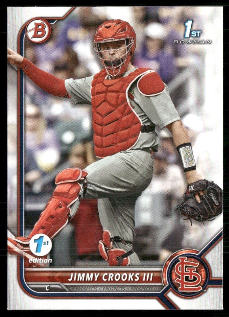 Jimmy Crooks III 2022 Bowman Draft 1st Edition St. Louis Cardinals #BD-178