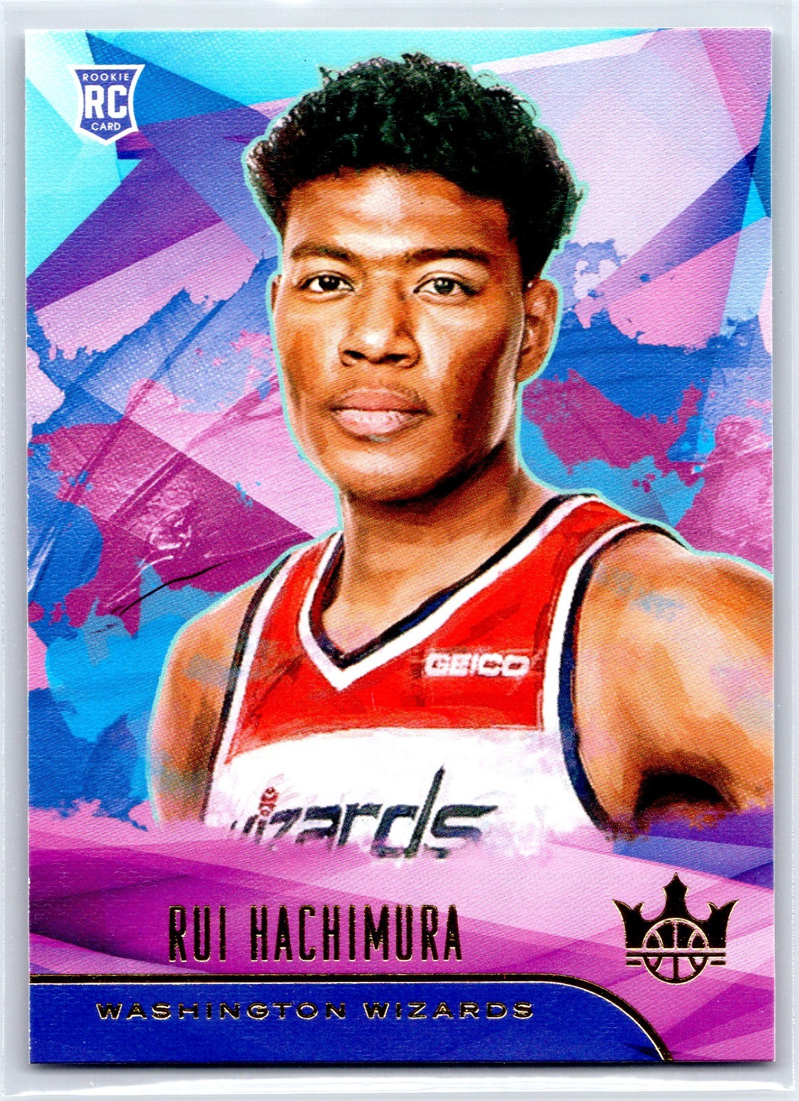RUI HACHIMURA 2019-20 Donruss Court Kings RC Level 1 Washington Wizards #96