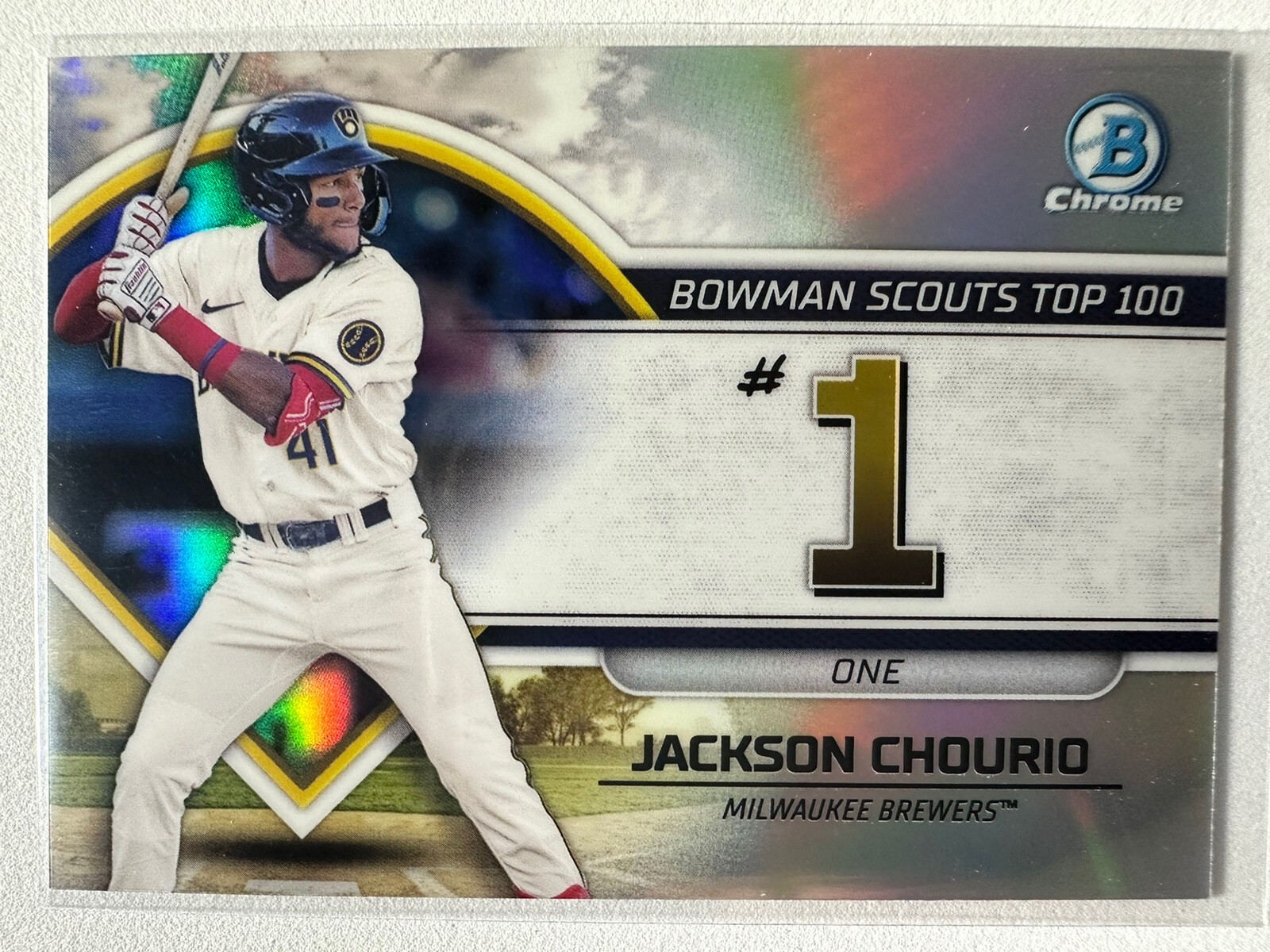 2023 Bowman – Bowman Scouts Top 100 – Jackson Chourio – #BTP-1