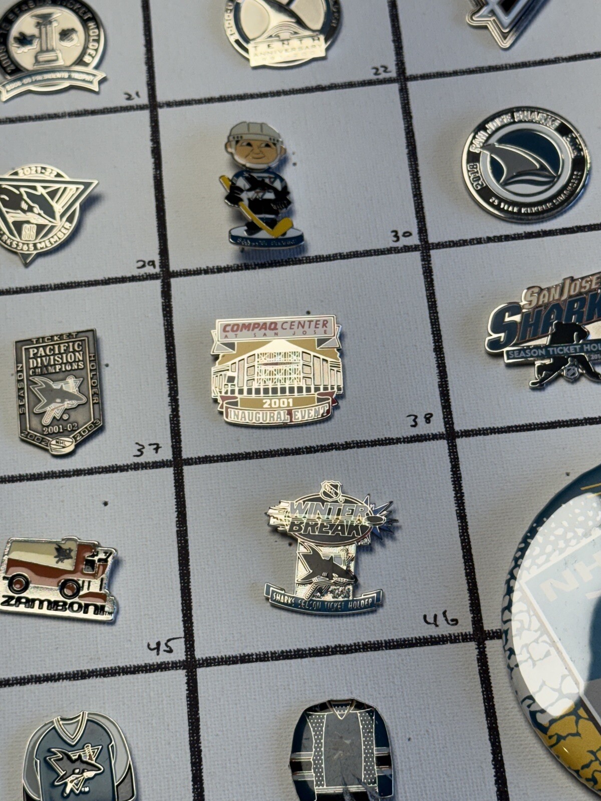 San Jose Sharks NHL Ice Hockey Lapel Pins; You Pick! Volume Discount
