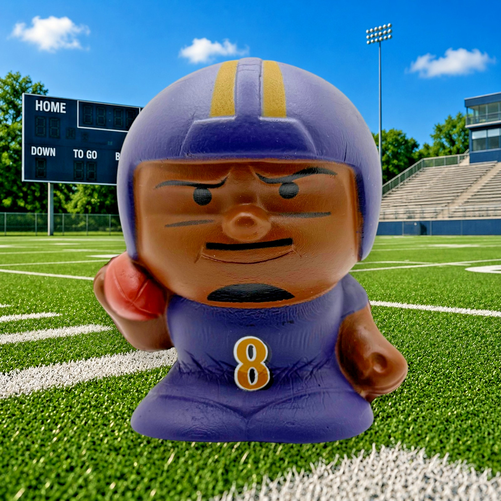 Lamar Jackson NFL Figure Jumbo Squeezy Surprise Color Rush Ravens Collectible