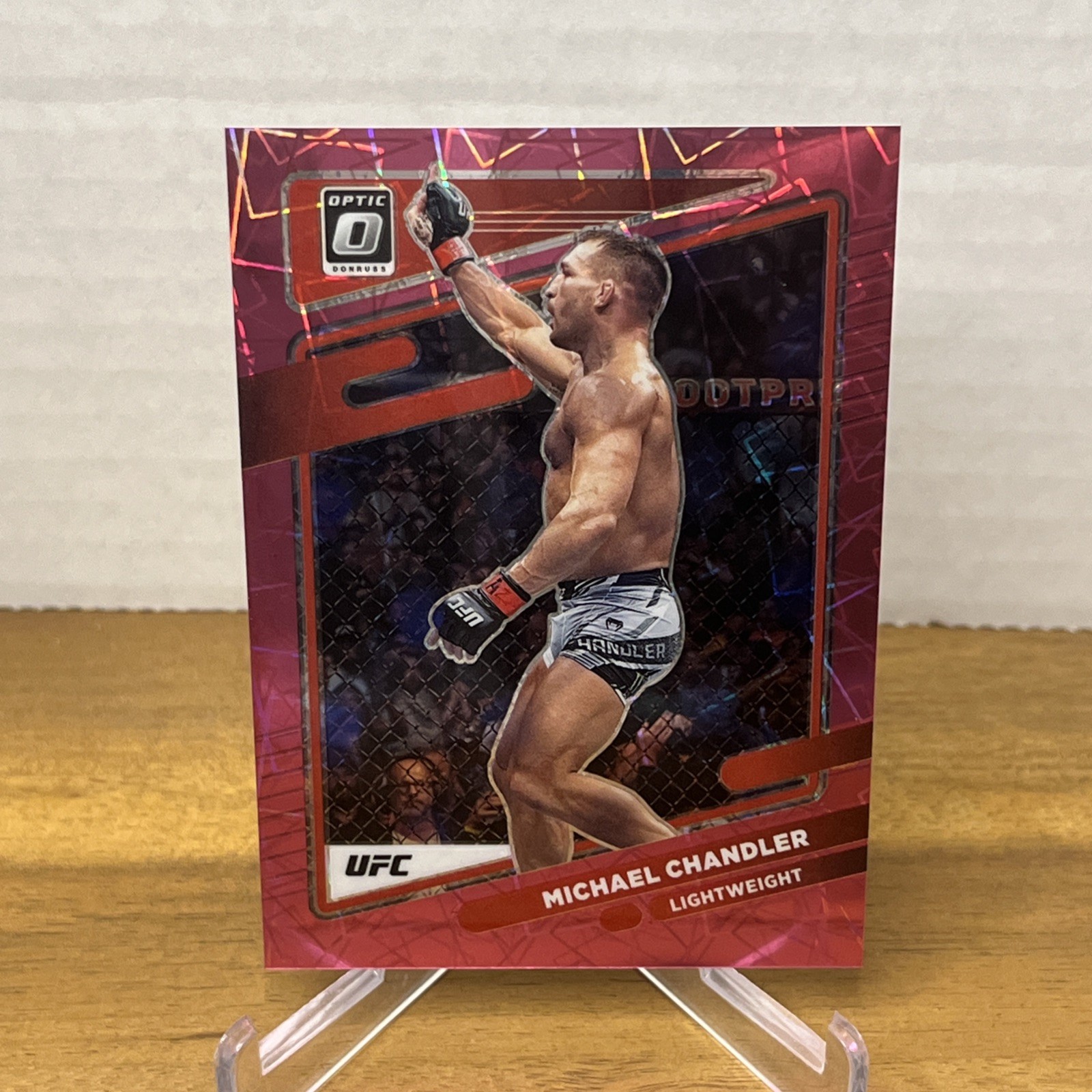 2022 Panini Donruss Optic UFC – Michael Chandler #32 Pink Velocity Prizm /79