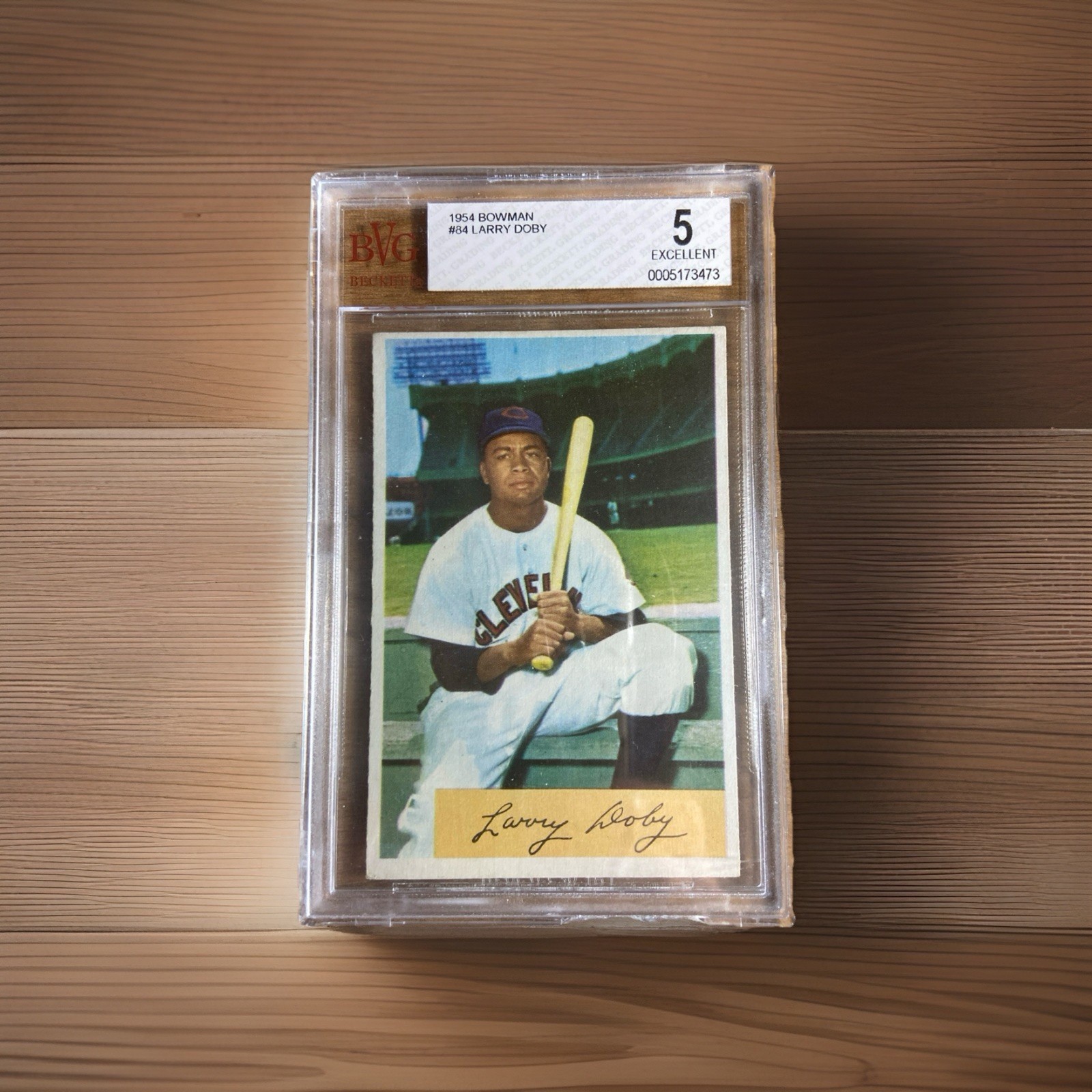 1954 Bowman #84 Larry Doby BVG 5 EX Nice Bold Colors