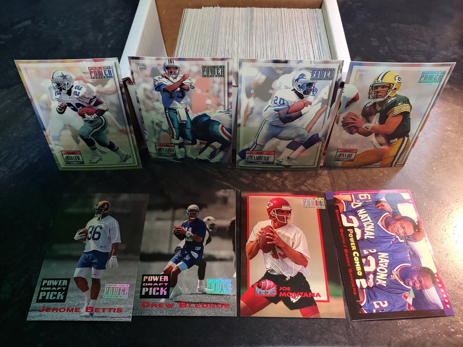 1993 Pro Set Power Full Set + Combos + Moves + Draft Picks – Emmitt Marino Favre