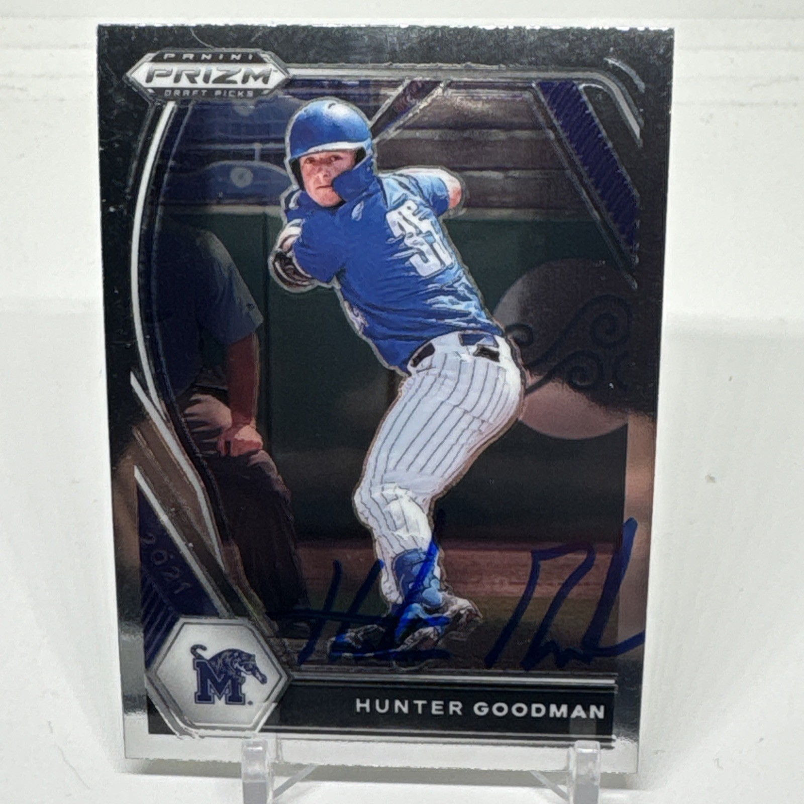 Hunter Goodman 2021 Panini Prizm Signed Auto PDP109 Colorado Rockies