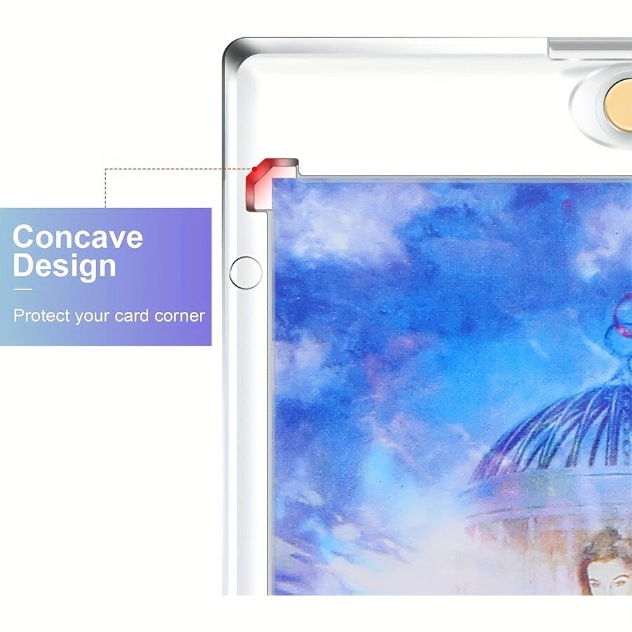 25 Pack Magnetic Trading Sports Card Holders 35pt One-Touch Hard UV Protection