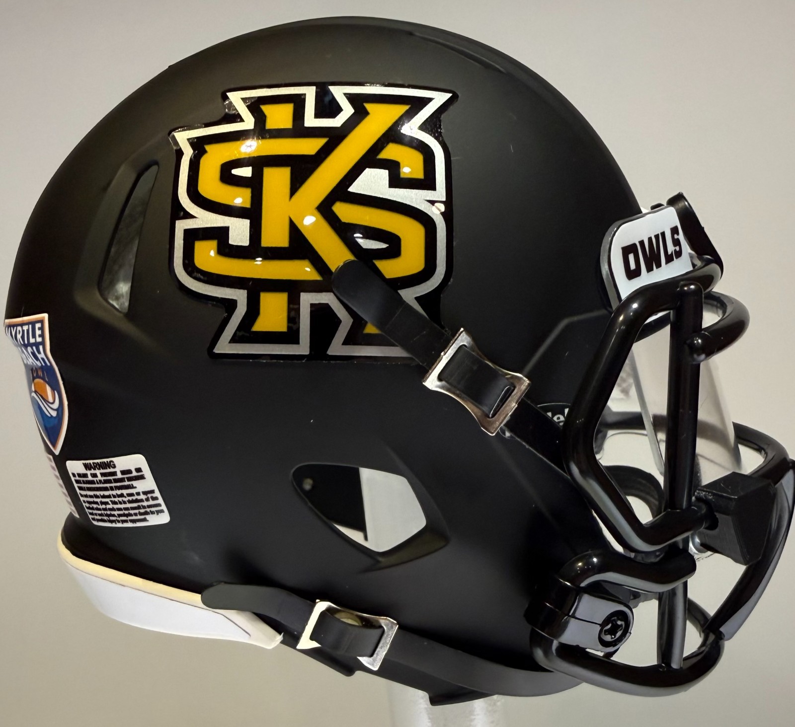 Kennesaw State Owls Custom Mini Riddell Football Helmet – Any Player #