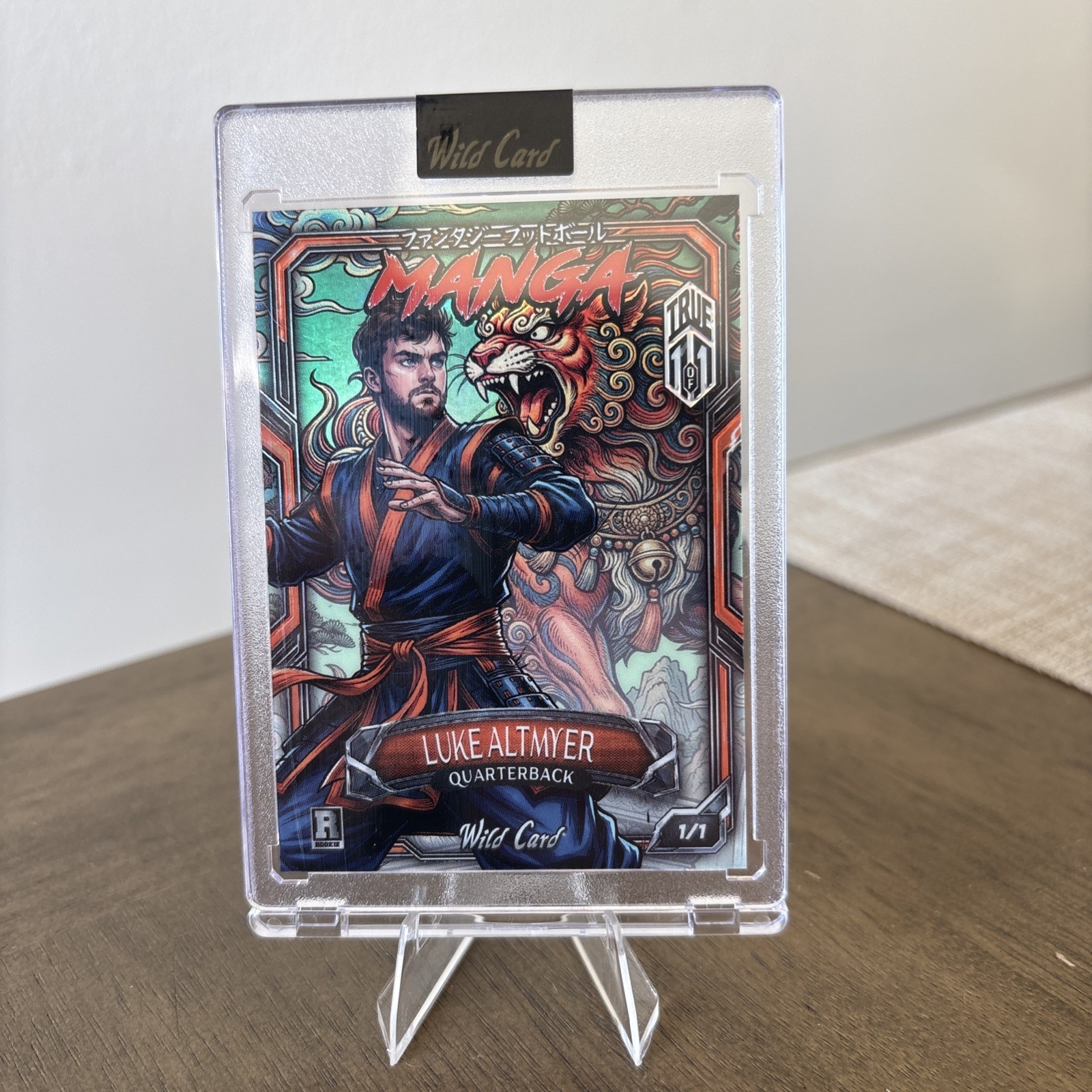 LUKE ALTMYER 2026 WILD CARD FANTASY FOOTBALL MANGA TRUE 1/1 TIGER