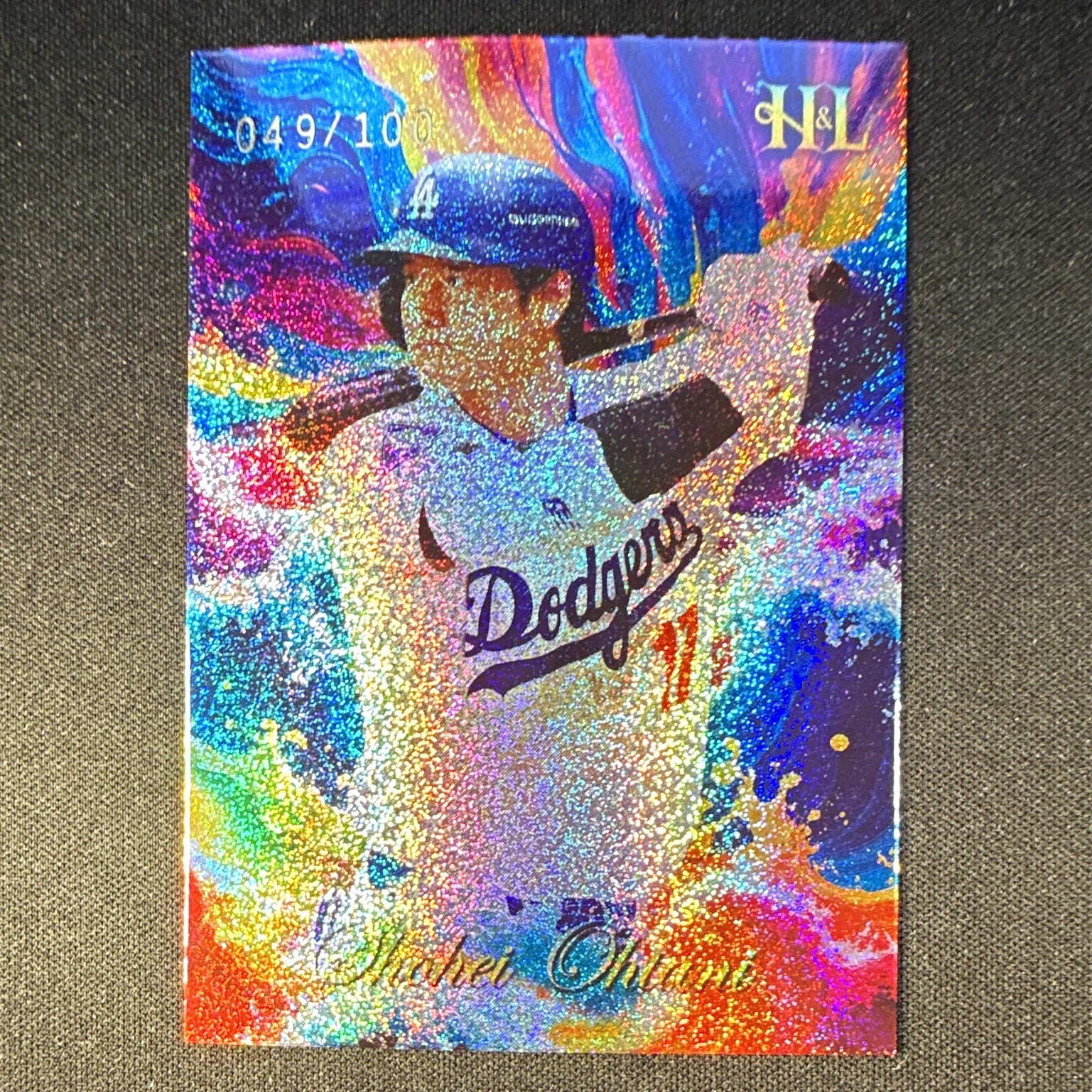 Shohei Ohtani Heroes & Legends Making a Splash MS-17 Dodgers 049/10