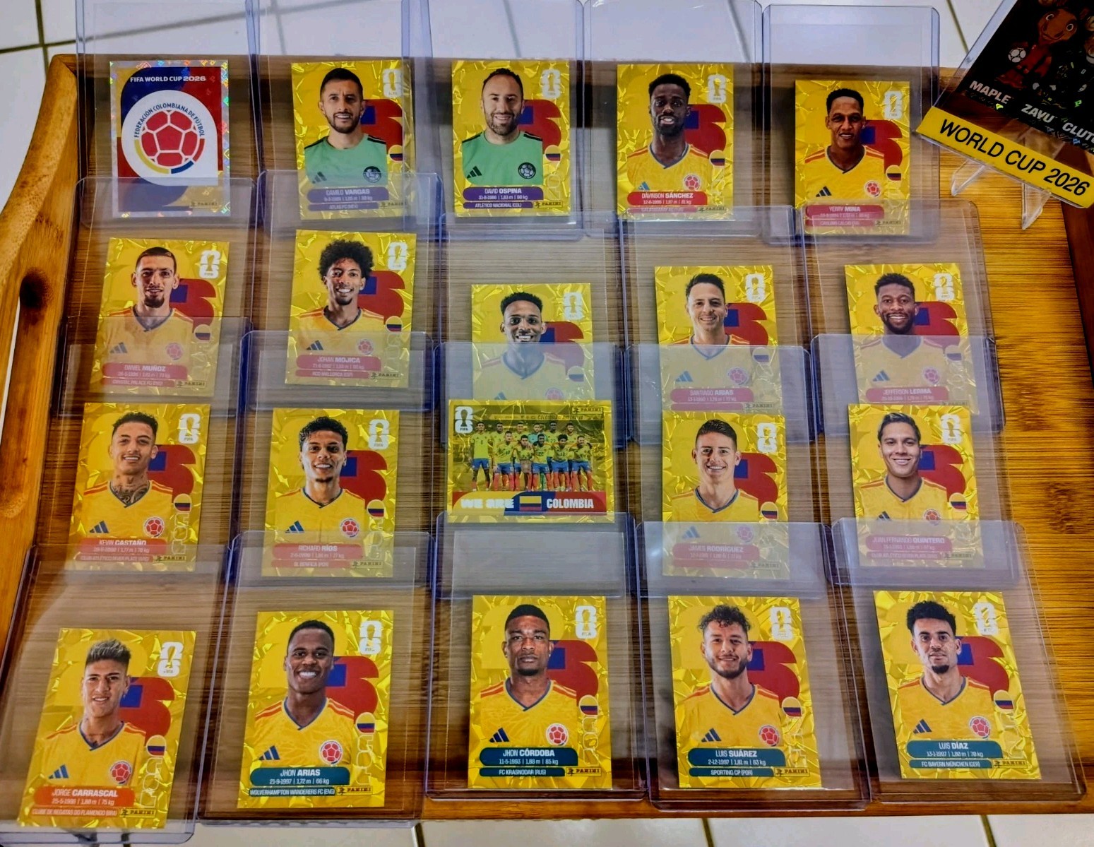 Colombia team full gold crumple world cup 2026