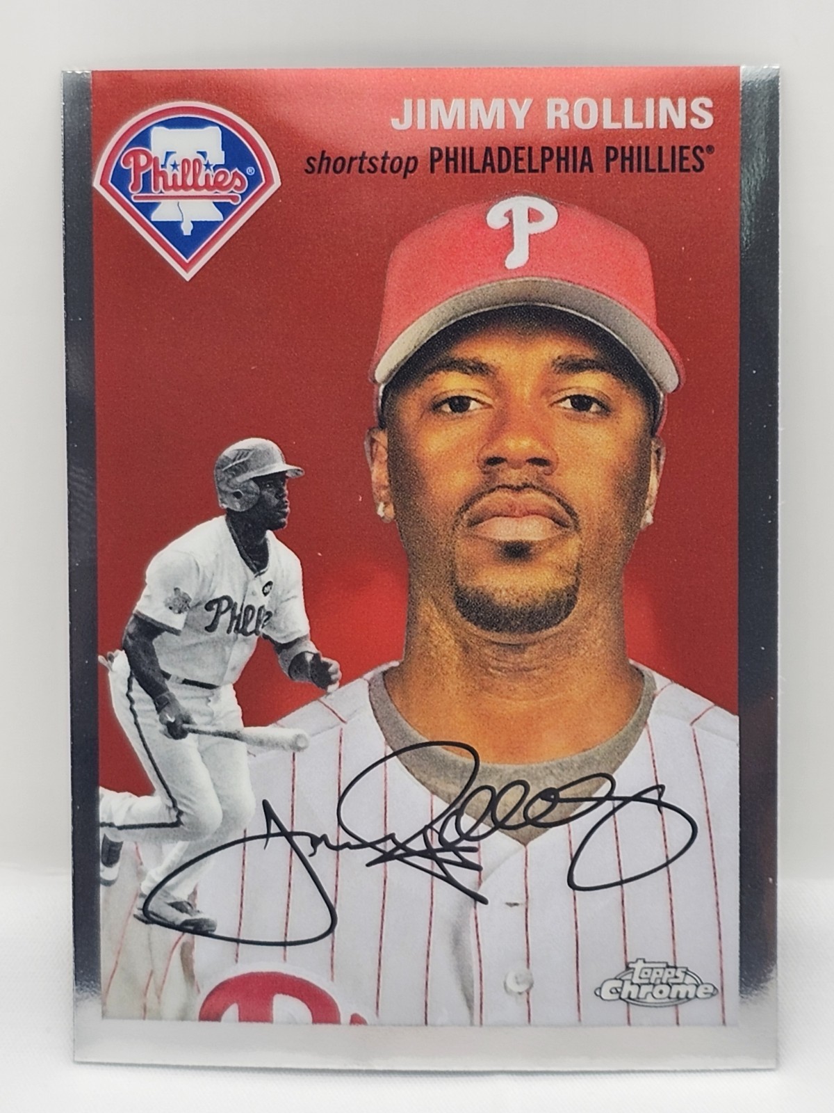 Jimmy Rollins 2023 Topps Chrome Platinum Anniversary #417 Philadelphia Phillies