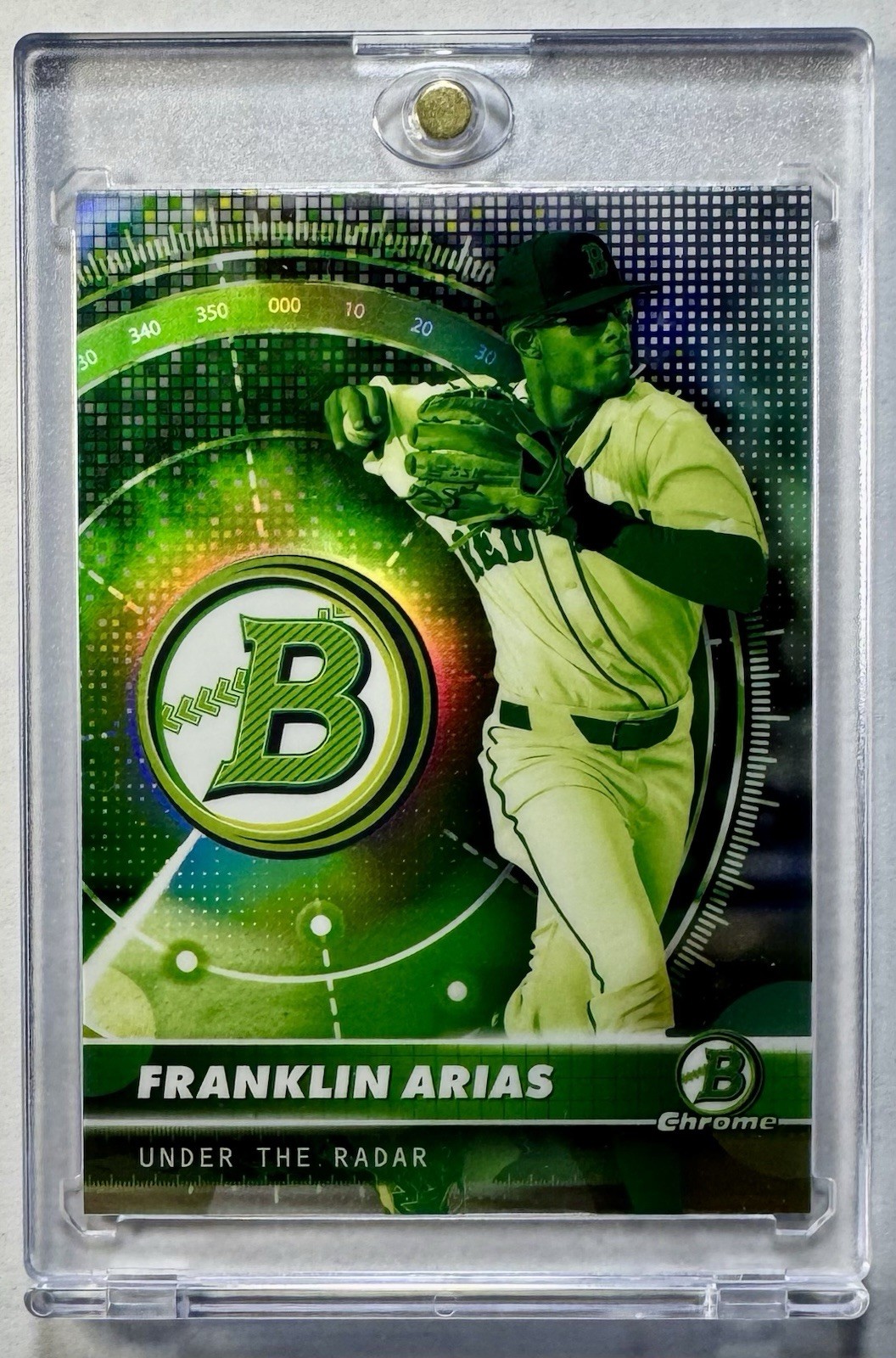 Franklin Arias RARE BOWMAN CHROME UNDER THE RADAR INVESTMENT CARD RED SOX MINT