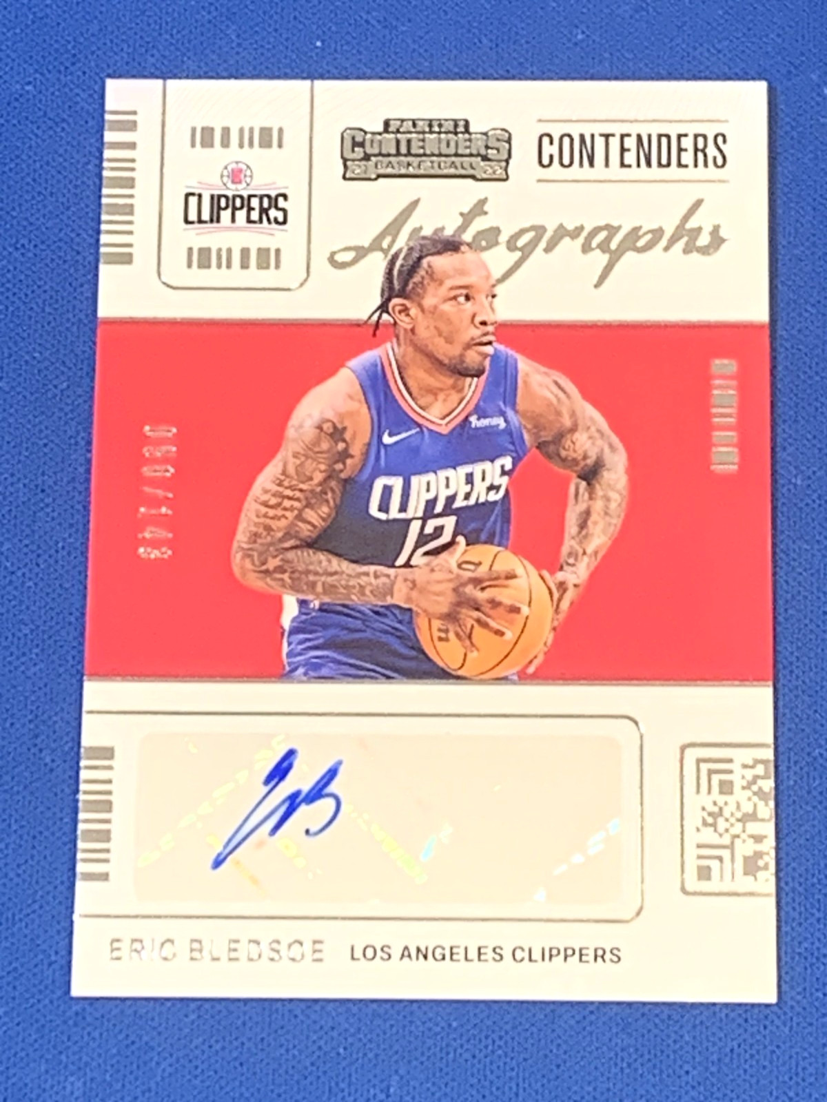 Eric Bledsoe, LA Clippers, 2021 Contenders Autograph # 050/143, Card#CA-EBS
