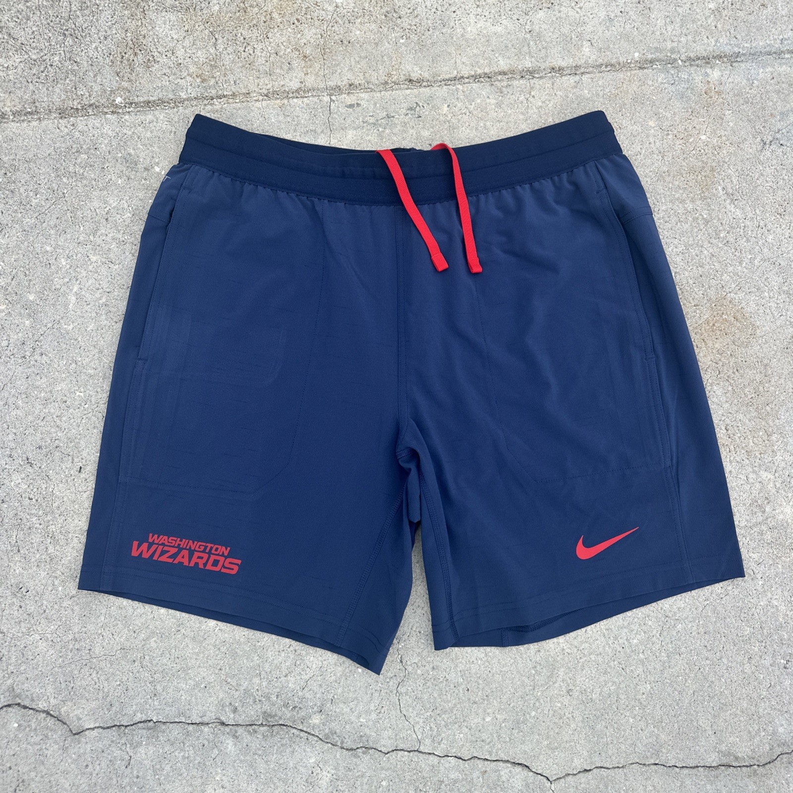 Nike Dri-FitNBA Washington Wizards Basketball Shorts Mens Large Blue Run Gym