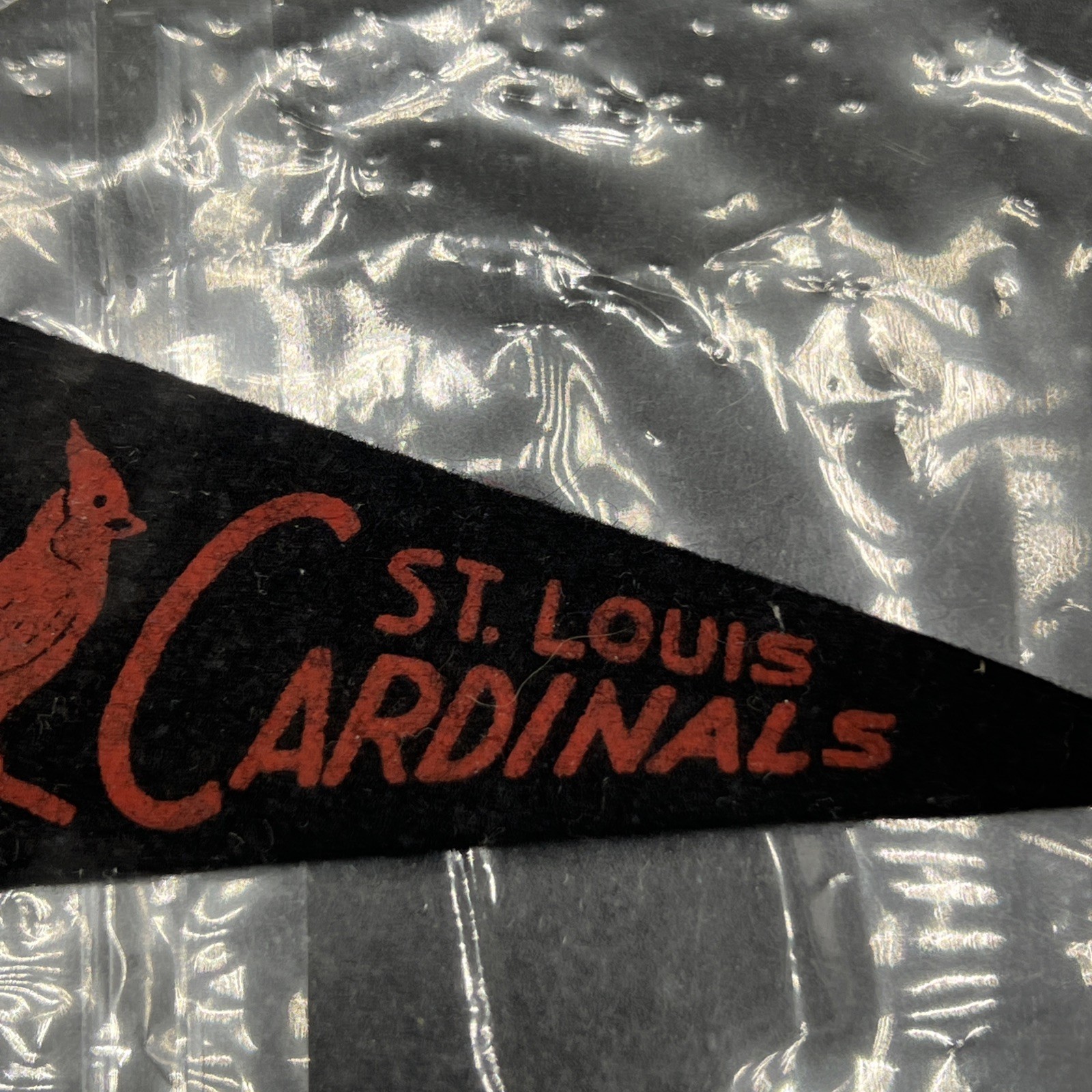 Vintage St. Louis Cardinals 1950’s mini felt baseball pennant Rare 4 Inches