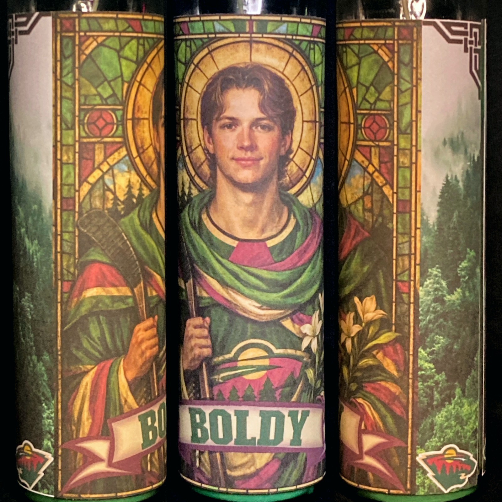 Minnesota Wild Matt Boldy Prayer Candle Hockey Fan Novelty Saint Style