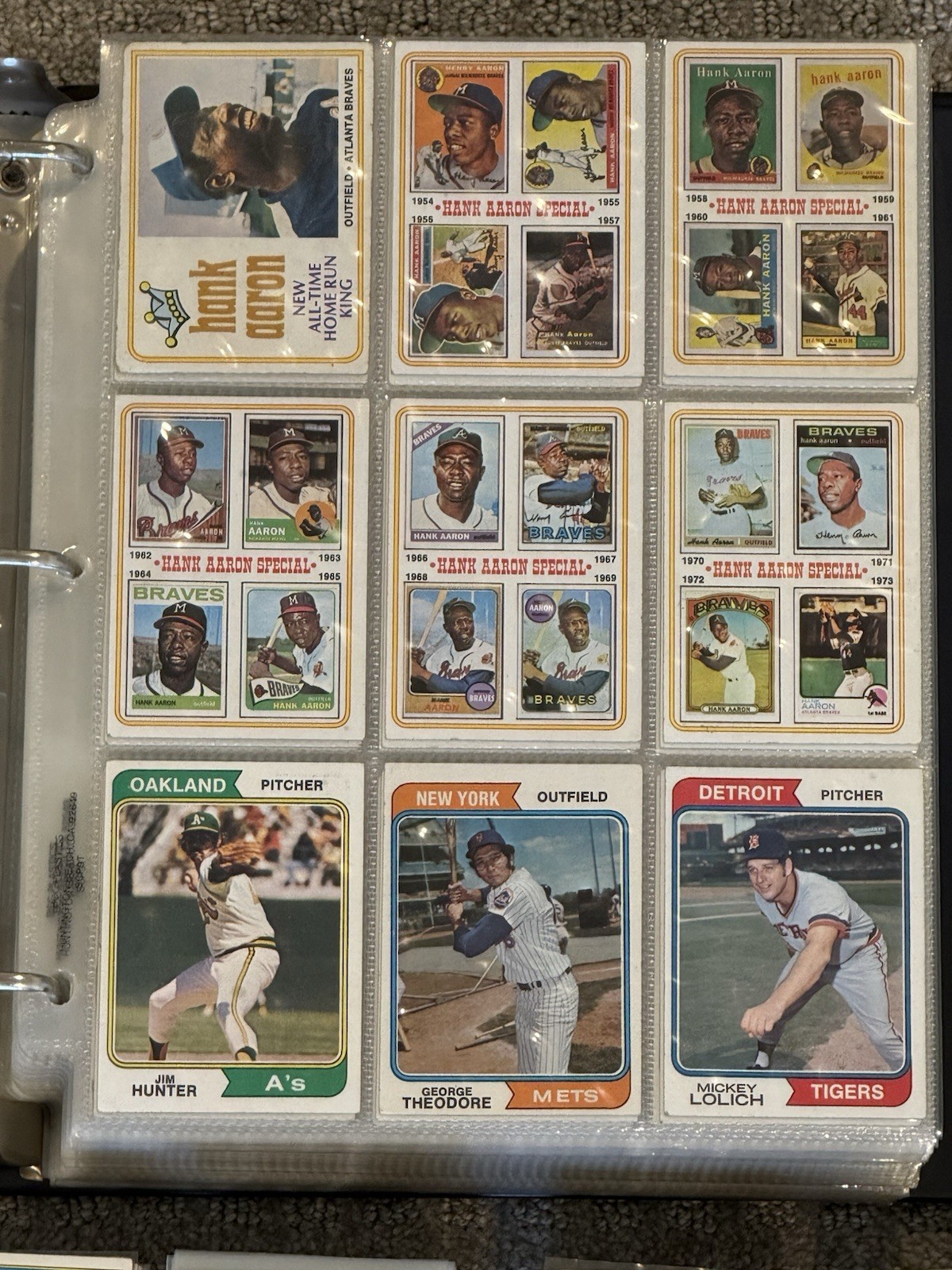Vintage 1970s Topps Baseball Lot of Mystery Packs Mantle, Mays, Aaron, Yaz, Rose