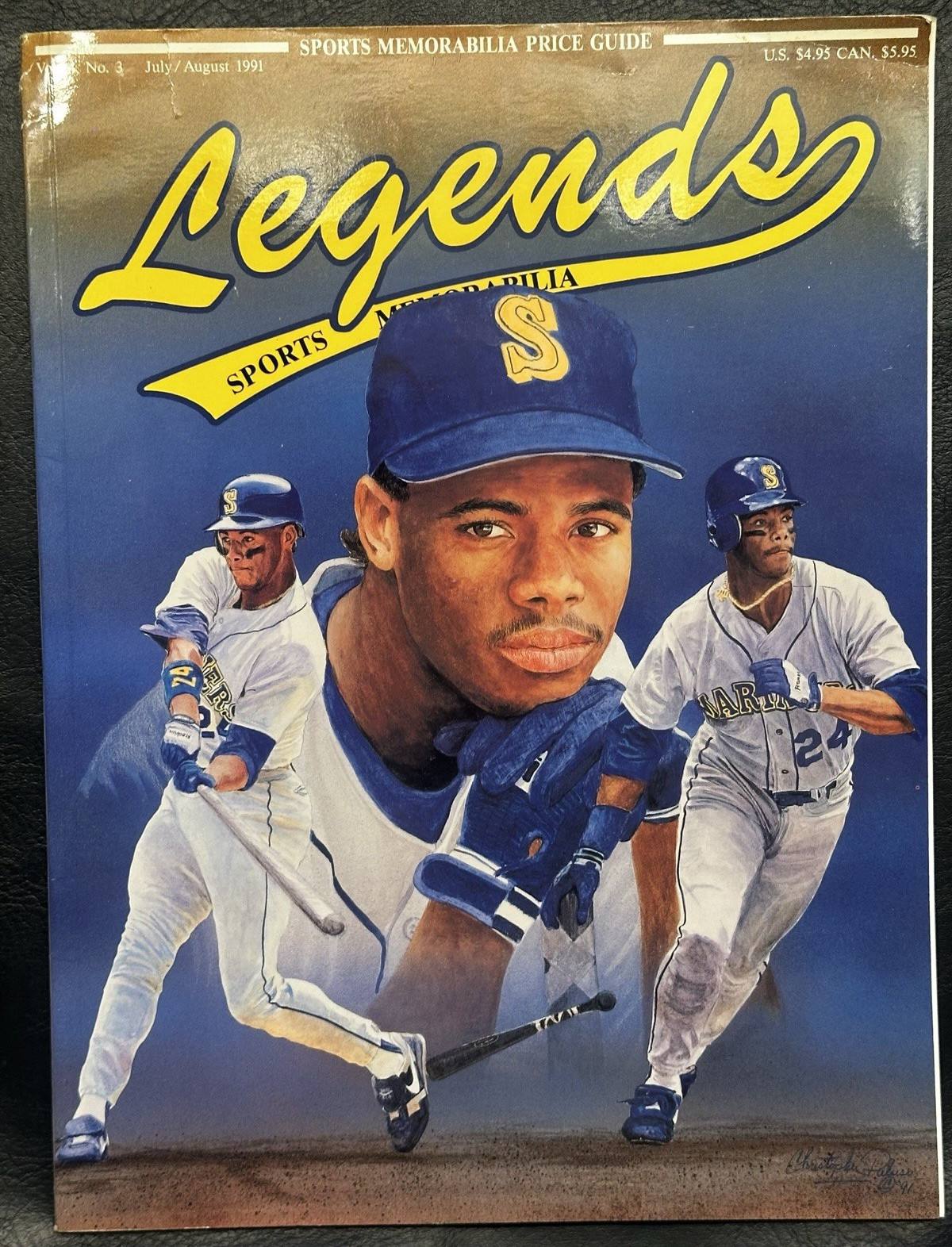 Legends Sports Memorabilia Price Guide July Aug 1991 Ken Griffey Jr Cover