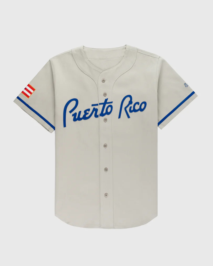 1958 Youth/Men Gray Clemente #21 Puerto Rico Baseball Jersey Sewn Custom S-6XL