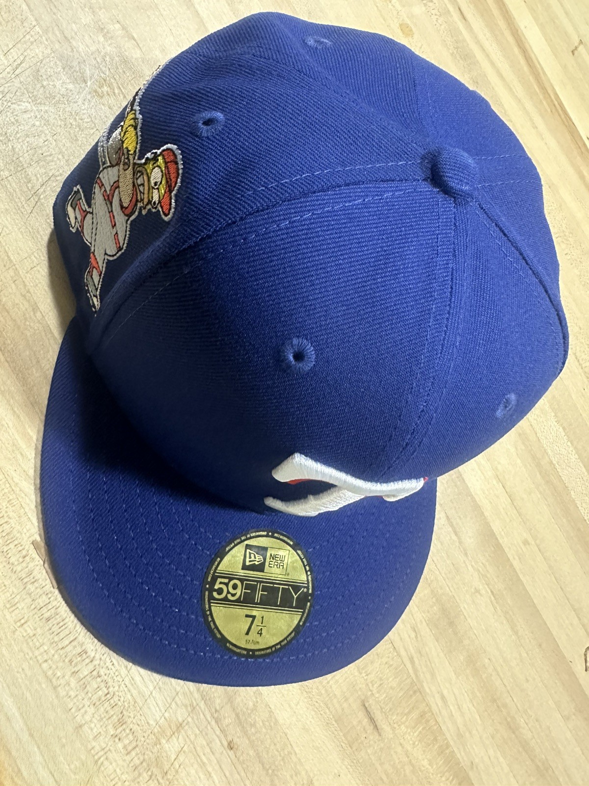 New Era Texas Rangers MLB The Simpsons Homer Wonderbat 59FIFTY Cap Size 7 1/4