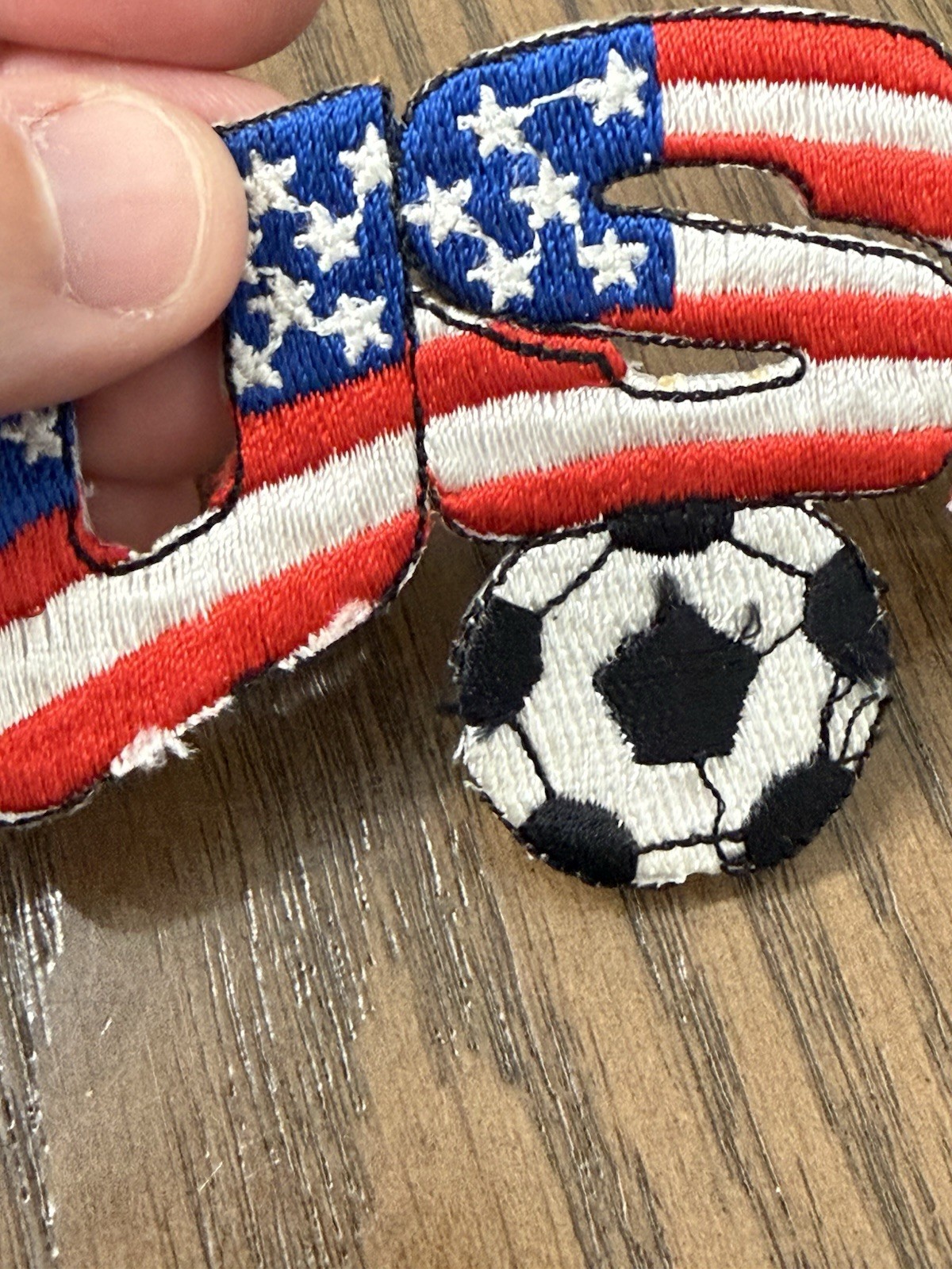 Vintage USA United States Soccer Patch Iron On 4”x2.5”