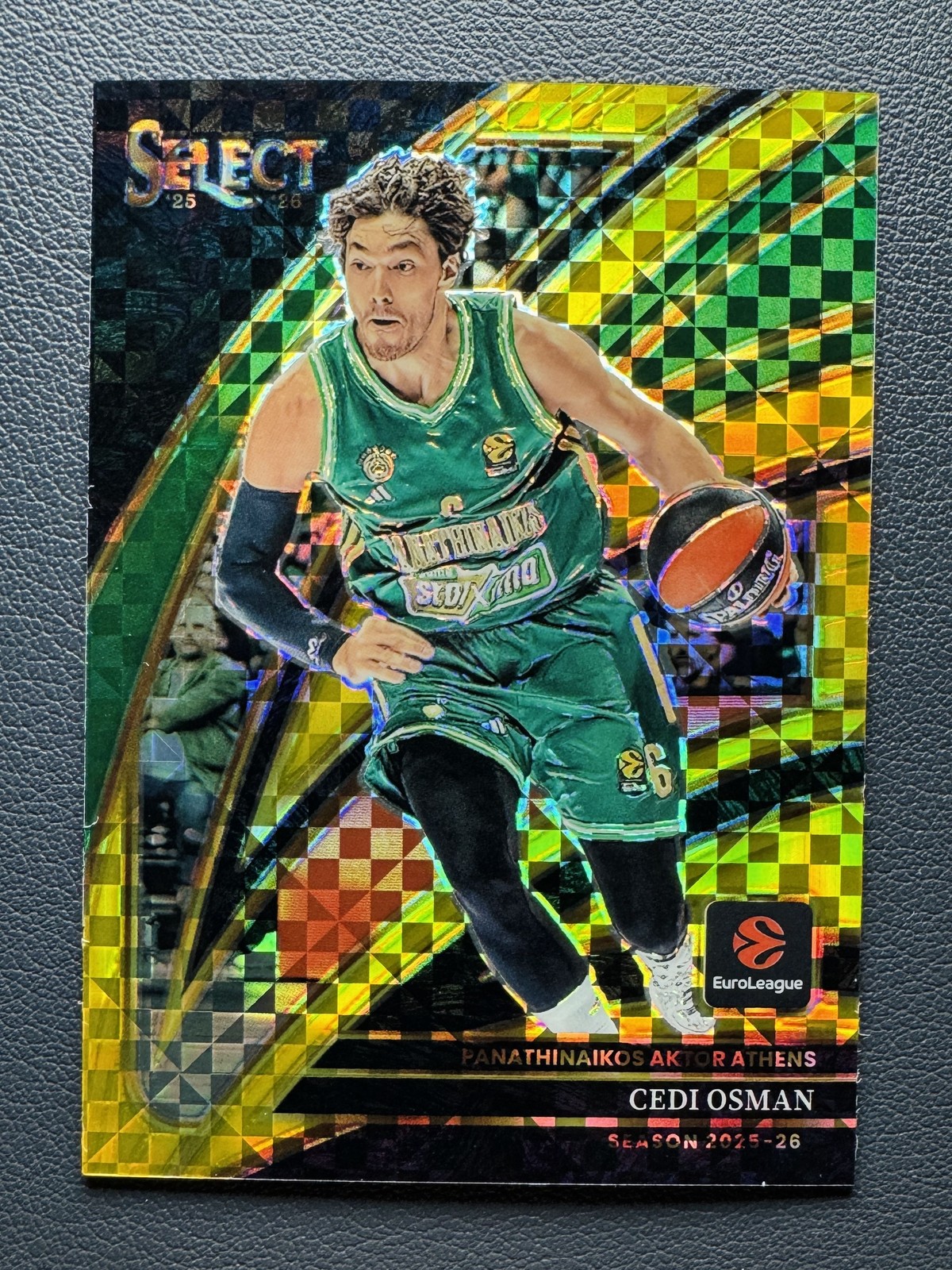 2025-26 Panini Select EuroLeague Cedi Osman #245 Courtside GOLD 06/10≈1/1 JSY#