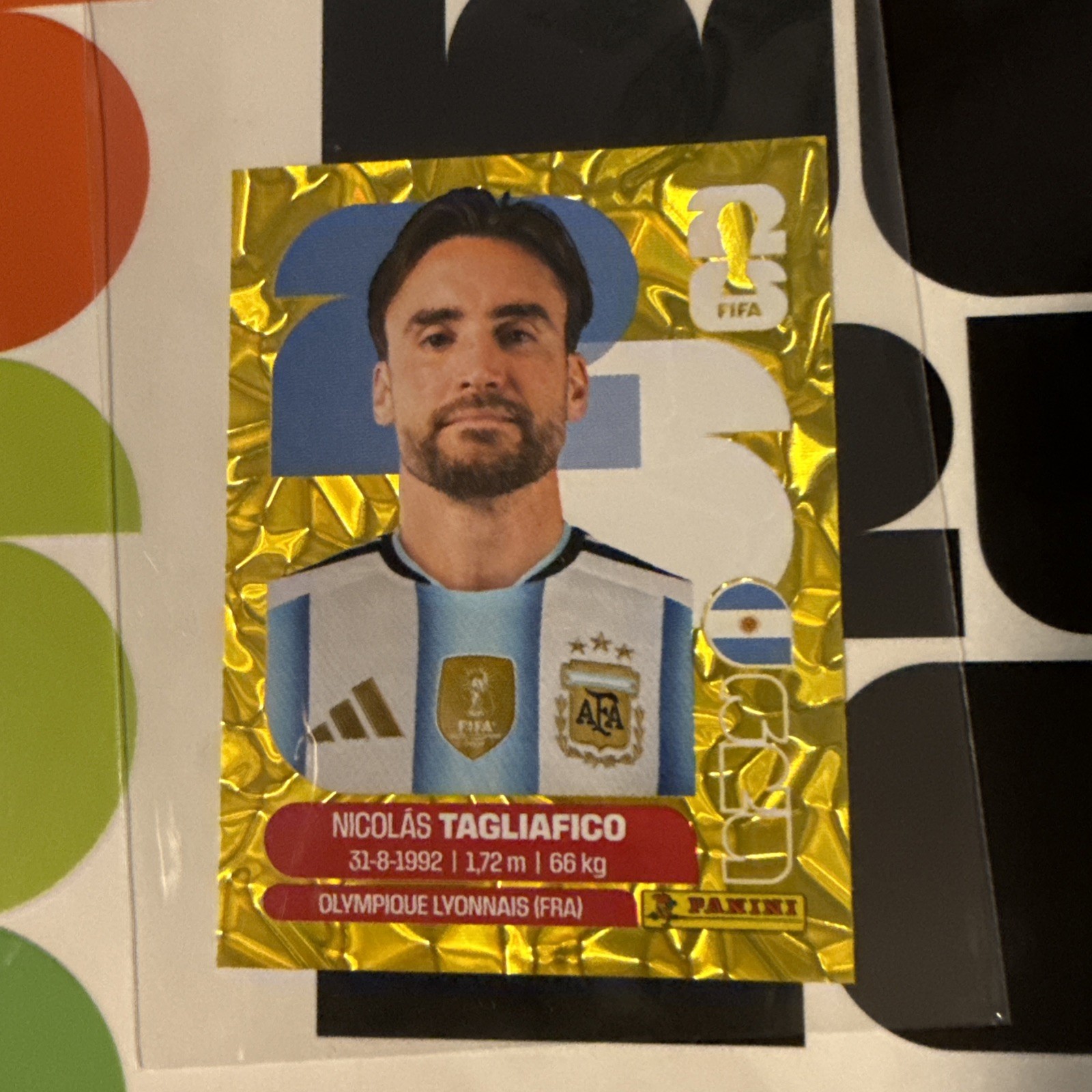 Panini FIFA WC 2026 Stickers-Exclusive Gold Crumple-ARG Argentina- Pick Yours